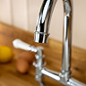 Abode Keswick Traditional Bridge Kitchen Mixer Tap - Chrome