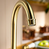 Abode Keswick Traditional Bridge Kitchen Mixer Tap - Brushed Brass