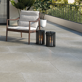Abramo Grey Concrete Effect Floor Tiles - 600 x 900mm