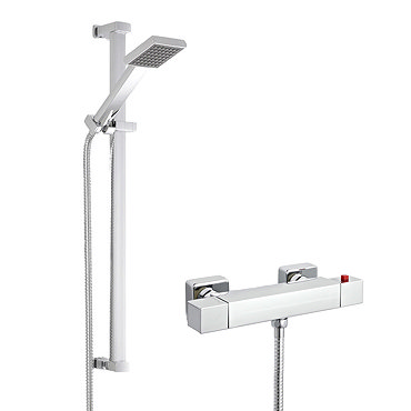 Premier ABS Square Thermostatic Bar Valve with Rectangular Slide Rail Kit Profile Large Image