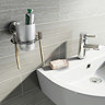 Accents 3-Piece Bathroom Accessory Set - Bin, Soap Dish, Tumbler and Toothbrush Holder
