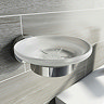 Accents 3-Piece Bathroom Accessory Set - Bin, Soap Dish, Tumbler and Toothbrush Holder