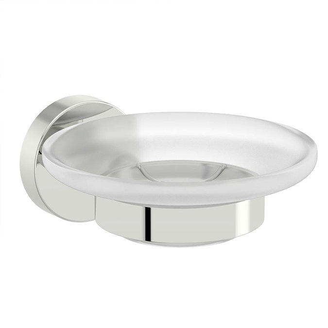 Accents 3-Piece Bathroom Accessory Set - Bin, Soap Dish, Tumbler and Toothbrush Holder
