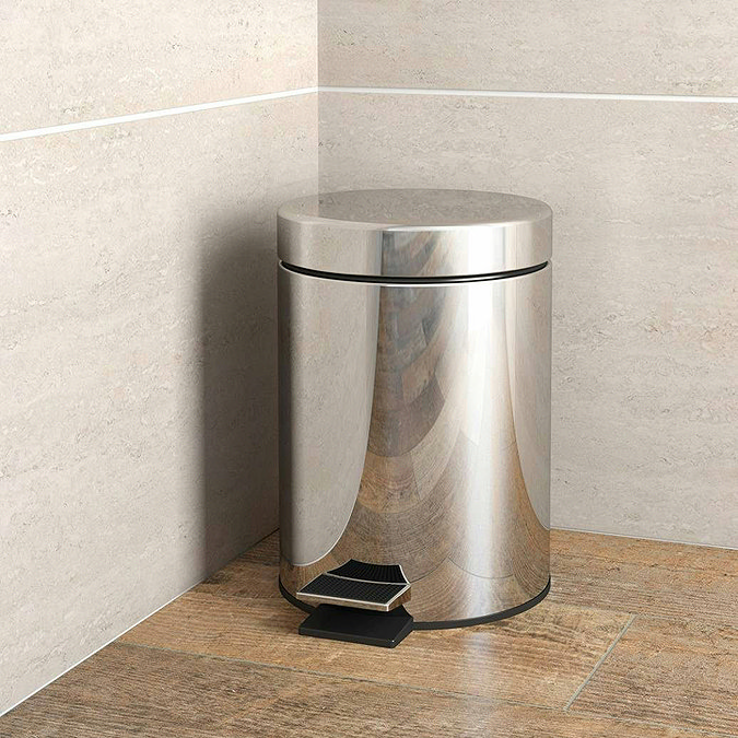 Accents 3-Piece Bathroom Accessory Set - Bin, Soap Dish, Tumbler and Toothbrush Holder