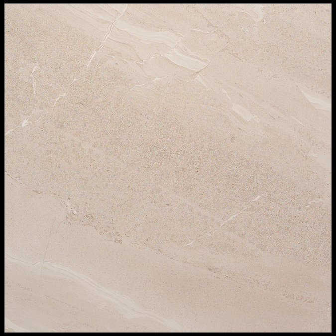 Acudo Polished Beige Stone Effect Porcelain Floor Tiles - 600 x 600mm