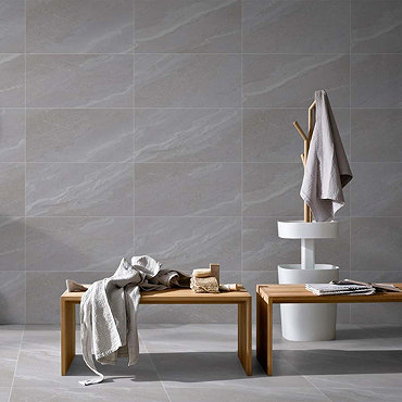 Acudo Stone Grey Effect Wall & Floor Tiles - 300 x 600mm  Profile Large Image