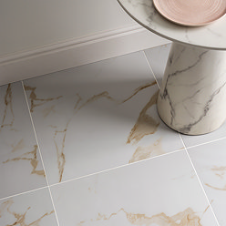 Adamo Gold Marble Effect Tiles - 600 x 600mm