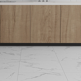 Adamo White Marble Effect Tiles - 600 x 600mm