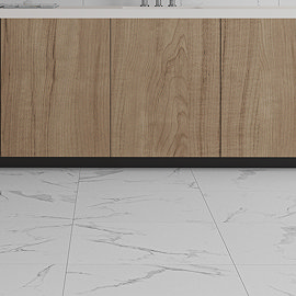 Adamo White Marble Effect Tiles - 600 x 600mm