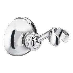 Adjustable Chrome Wall Mounted Shower Handset Holder Large Image