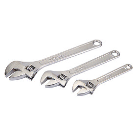 Adjustable Wrench Set 3 Piece Large Image