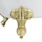 Admiral 1685 Back To Wall Roll Top Bath + Brushed Brass Leg Set