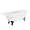 Admiral 1685 Back To Wall Roll Top Bath + Matt Black Leg Set  Feature Large Image