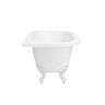 Admiral 1685 Back To Wall Roll Top Bath + White Leg Set  additional Large Image
