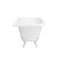 Admiral 1685 Back To Wall Roll Top Bath + White Leg Set  additional Large Image