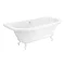 Admiral 1685 Back To Wall Roll Top Bath + White Leg Set  Feature Large Image