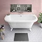 Admiral 1685 Back To Wall Roll Top Bath + White Leg Set Large Image