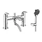 Adora - Crescent Dual Lever Bath Shower Mixer with Kit - MBCR422D Large Image