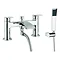 Adora - Flow Dual Lever Bath Shower Mixer with Kit - MBFW422D Large Image