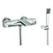 Adora - Flow Wall Mounted Thermostatic Bath Shower Mixer with Kit - MBEV500W Large Image