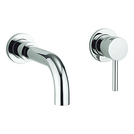 Adora - Fusion Wall Mounted 2 Hole Set Basin Mixer - MBFU120W Large Image