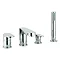 Adora - Style 4 Hole Bath Shower Mixer with Kit - MBST440D Large Image