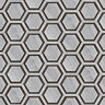 Adria Hexagon Grey Oak & Graphite Stone Effect Tiles - 220 x 250mm