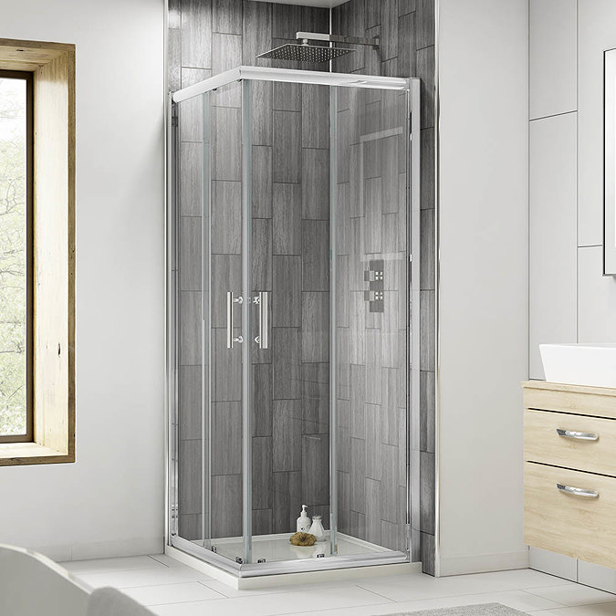 Pacific Corner Entry Square Shower Enclosure (Inc. Shower Tray + Waste)  Standard Large Image