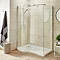 Premier Pacific Curved Walk In Shower Enclosure (Inc. Tray)