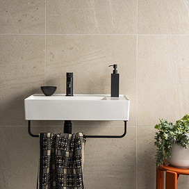 Agrino Cream Stone Effect Wall and Floor Tiles - 600 x 600mm