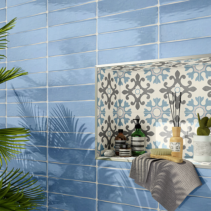 Akara Marquis Patterned Wall and Floor Tiles - 200 x 200mm