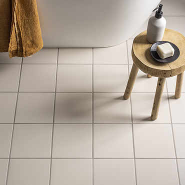 Akara Ivory Wall and Floor Tiles - 200 x 200mm