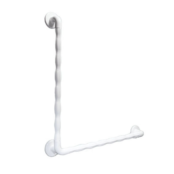 AKW 1600 Series White 90° Natural Grip Plastic Grab Rail Large Image