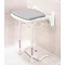 AKW 2000 Series Compact Fold-Up Shower Seat with Pad - Grey Large Image