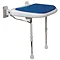 AKW 4000 Series Standard Fold-Up Shower Seat - Blue Large Image