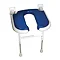 AKW 4000 Series Standard Horseshoe Fold-Up Shower Seat - Blue Large Image
