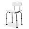 AKW Freestanding Shower Stool with Back Large Image