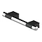 AKW Onyx 300mm Black &amp; Chrome Straight Grab Rail Large Image