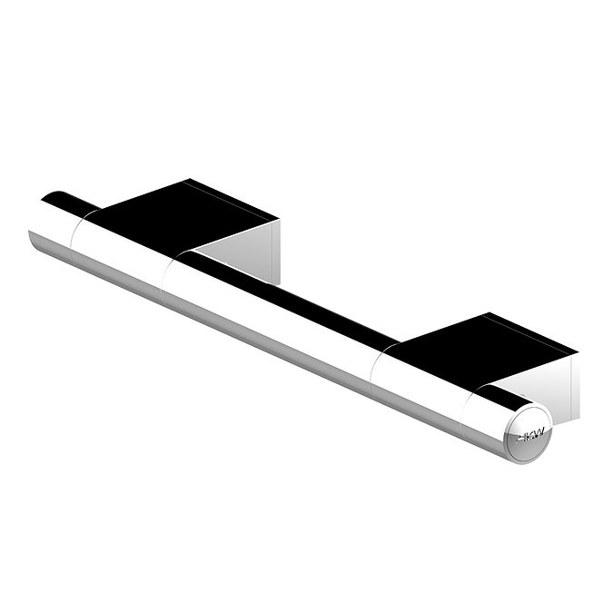 AKW Onyx 300mm Chrome Straight Grab Rail Large Image