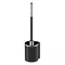 AKW Onyx Black Toilet Brush and Holder Large Image