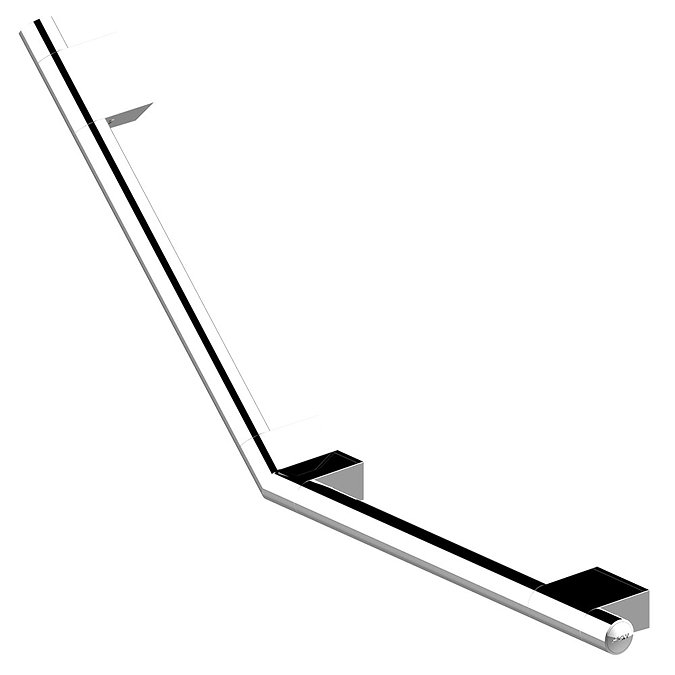 AKW Onyx Chrome 135° Grab Rail Large Image