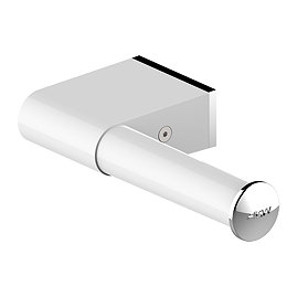 AKW Onyx White Toilet Roll Holder Large Image