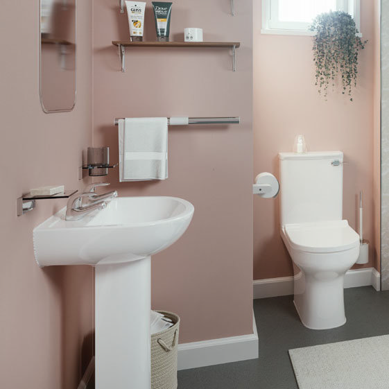 AKW Onyx White Towel Rail Profile Large Image