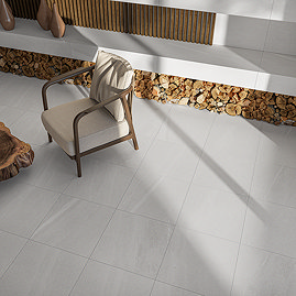 Alana Grey Stone Effect Wall and Floor Tiles - 600 x 600mm