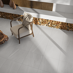 Alana Grey Stone Effect Wall and Floor Tiles - 600 x 600mm