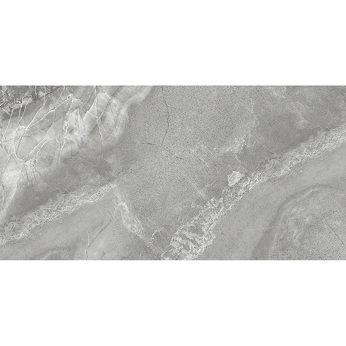 Alaric Dark Grey Stone Effect Wall & Floor Tiles - 300 x 600mm