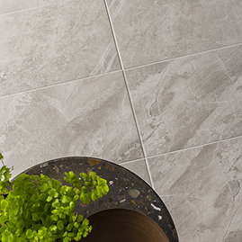 Alaric Light Grey Stone Effect Wall & Floor Tiles - 300 x 600mm