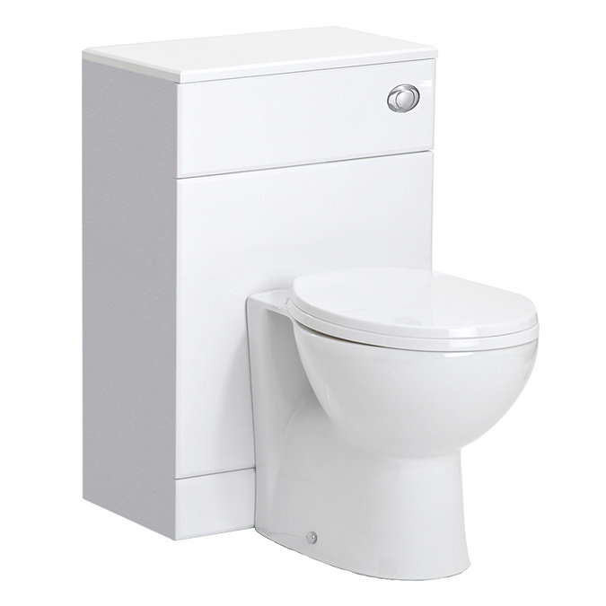 Alaska 1150mm Vanity Unit Cloakroom Suite (High Gloss White - Depth 300mm) In Bathroom Large Image