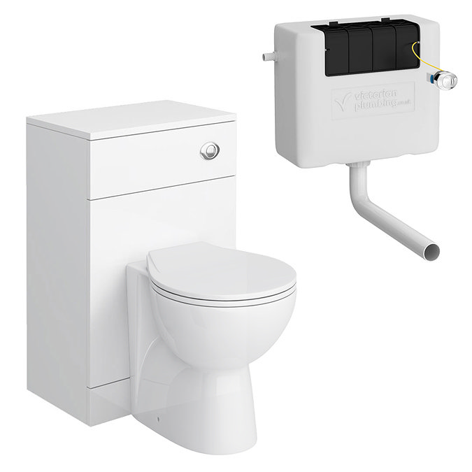 Alaska 500 x 300mm Toilet Unit incl. Cistern, Pan + Soft Close Seat Large Image