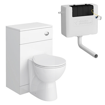 Alaska 500 x 300mm Toilet Unit incl. Cistern, Pan + Soft Close Seat  Profile Large Image